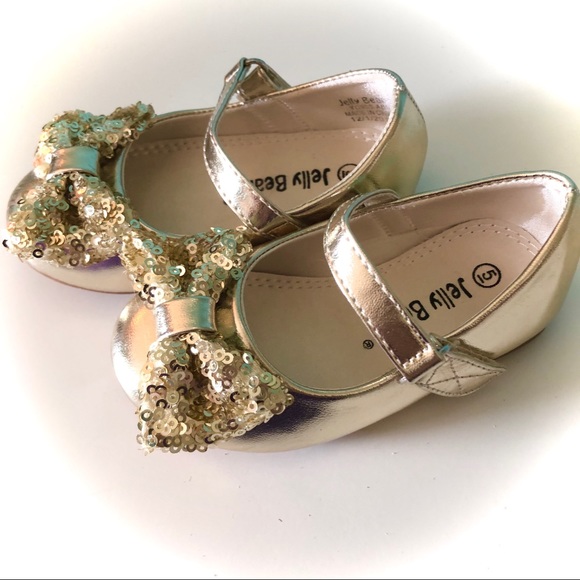 Size 5 Jelly Beans Gold Flats - Bundle & Save - Picture 5 of 7